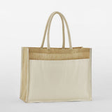 WESTOFORD MILL W480 - Cotton pocket natural starched jute shopping 340 - KST TEXTILES